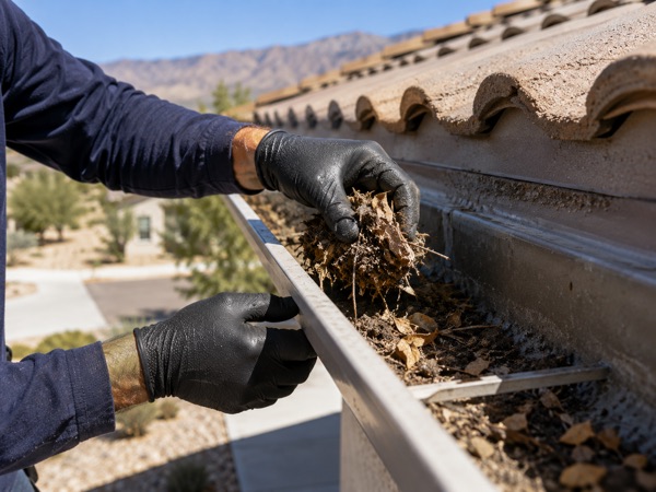 Gutter cleaning service card, Hesperia CA