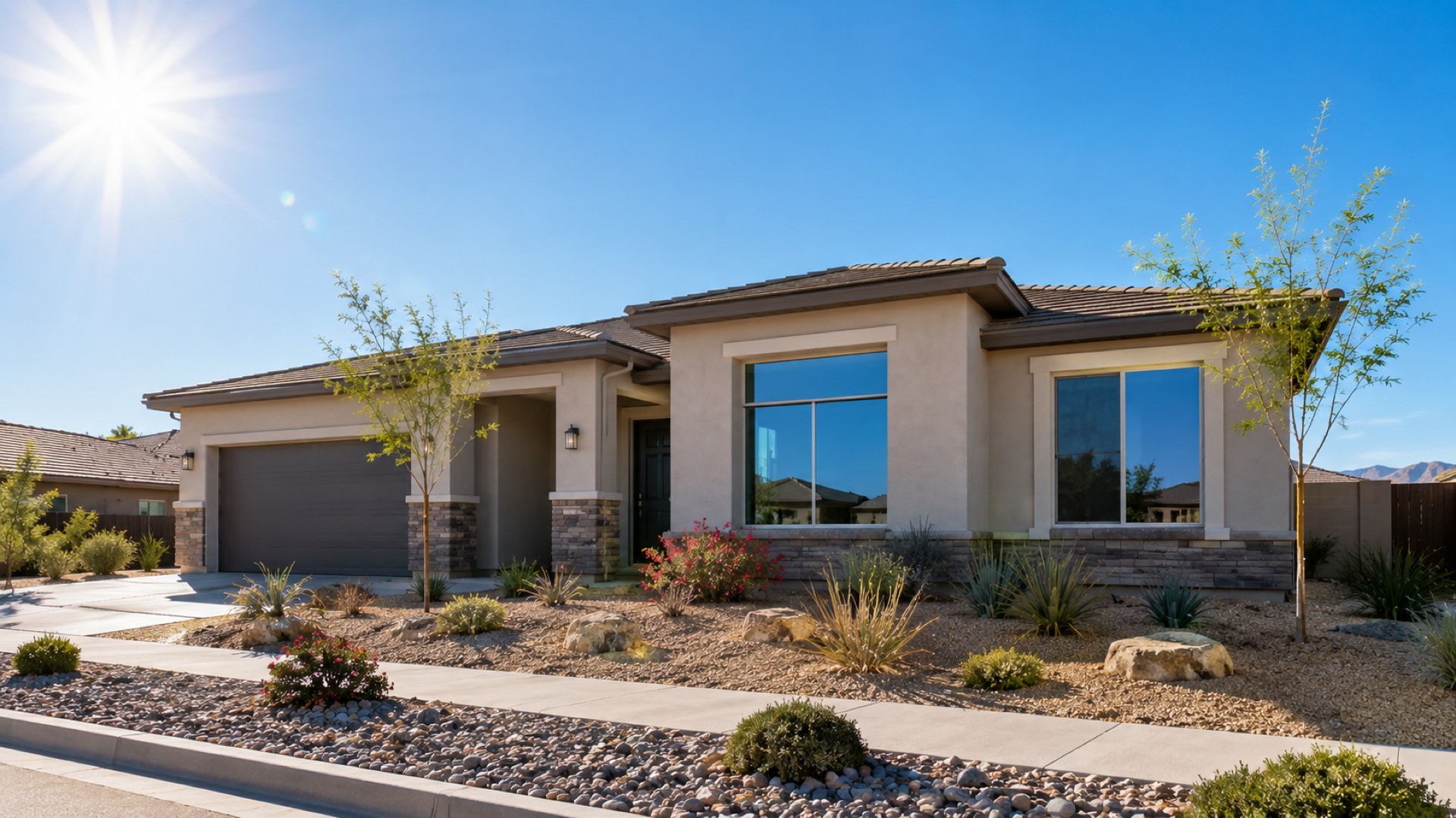 Clean sparkling windows on a Hesperia CA home