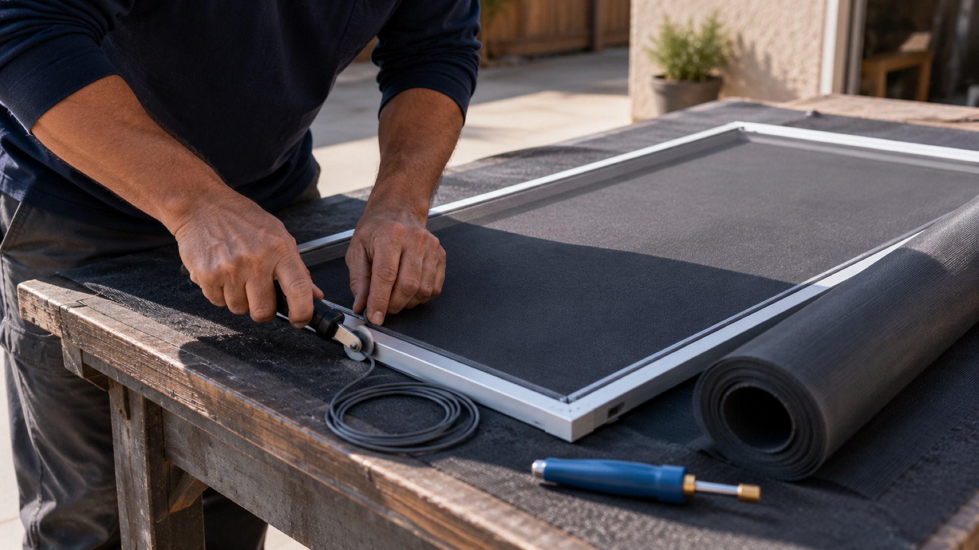 Window screen repair technician in Hesperia CA